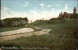 Fitton Avenue at Holy Cross College Postcard