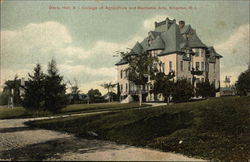 Davis Hall, Rhode Island College of Agriculture and Mechanic Arts Kingston, RI Postcard Postcard Postcard