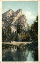 Three Brothers, Yosemite Valley Yosemite National Park Postcard Postcard Postcard