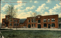 Clinton Water Department and Armory Massachusetts Postcard Postcard Postcard