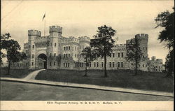 65th Regiment Armory, NSNY Buffalo, NY Postcard Postcard Postcard