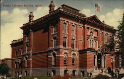 Public Library Detroit, MI Postcard Postcard Postcard