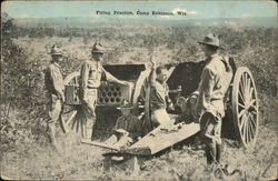 Firing Practice, Camp Robinson Postcard