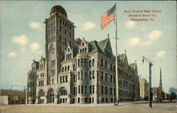 Boys Central High School at Broad & Green Streets Philadelphia, PA Postcard Postcard Postcard