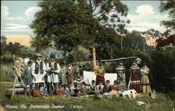 Seminole Indian Camp Postcard