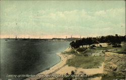 Looking up the Harbor from Fort Phoenix Postcard