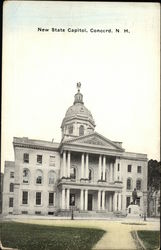 New State Capitol Concord, NH Postcard Postcard Postcard