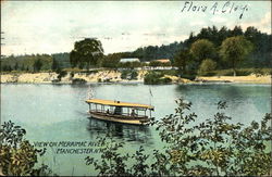 View on the Merrimac River Postcard