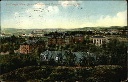 Bird's Eye View of Bates College and Campus Lewiston, ME Postcard Postcard Postcard