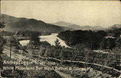 Androscoggin River and White Mountains West Bethel, ME Postcard Postcard Postcard