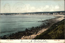 Shoreline View at Long Beach Postcard