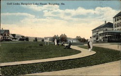 Golf Links, Rangeley Lake House Maine Postcard Postcard Postcard