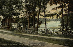 View of Kennebec River from Coburn Park Skowhegan, ME Postcard Postcard Postcard