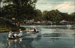 Lake Scene and Fair Grounds Leavenworth, KS Postcard Postcard Postcard