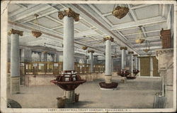 Lobby, Industrial Trust Company Postcard