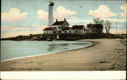 New London Light House Postcard