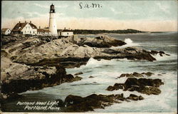 Water View of Portland Head Light Postcard