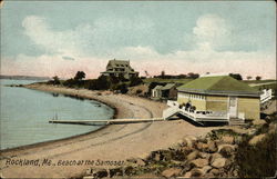 Beach at Samoset Postcard