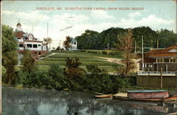 Riverton Park Casino, from Prides Bridge Postcard