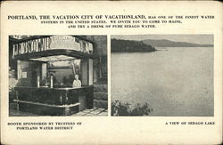 Portland Water District, A Vie of Sebago Lake Maine Postcard Postcard Postcard