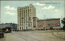 Fidelity Building Portland, ME Postcard Postcard Postcard