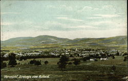 Bird's Eye View of Town Postcard