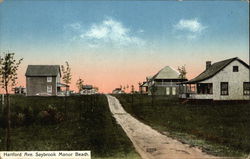 Hartford Avenue, Saybrook Manor Beach Old Saybrook, CT Postcard Postcard Postcard