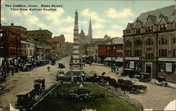 State Street - View from Railway Station Postcard