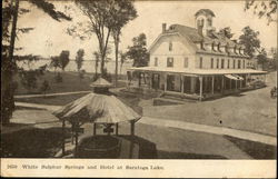 White Sulphur Springs and Hotel at Saratoga Lake Saratoga Springs, NY Postcard Postcard Postcard