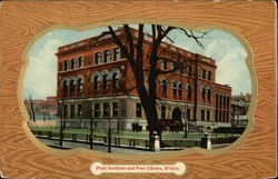 Pratt Institute and Free Library Brooklyn, NY Postcard Postcard Postcard