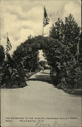 Entrance to Subway, Genesee Valley Park Postcard