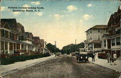 Holland Avenue, Looking North Rockaway Beach, NY Postcard Postcard Postcard