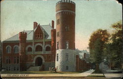 Street View of State Armory Postcard