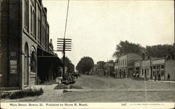 Main Street Bowen, IL Postcard Postcard Postcard