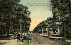 Palmetto Row, Main Street Jacksonville, FL Postcard Postcard Postcard