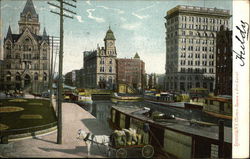 Clinton Square and Erie Canal Syracuse, NY Postcard Postcard Postcard