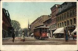 Main Street, Looking North Brattleboro, VT Postcard Postcard Postcard