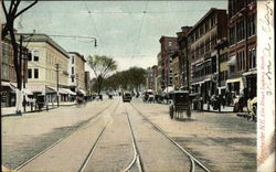 Elm Street Looking North Postcard