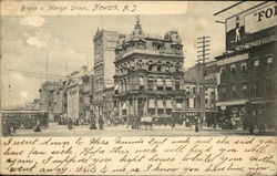 Broad & Market Streets Newark, NJ Postcard Postcard Postcard