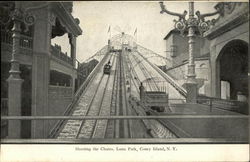 Shooting the Chutes, Luna Park Coney Island, NY Postcard Postcard Postcard