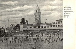 Bathing Pavilion Dreamland Coney Island, NY Postcard Postcard Postcard