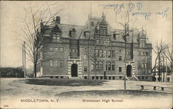 Middletown High School New York Postcard Postcard Postcard