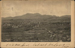 Aerial View of Town, Looking Toward Greylock Mountain Pittsfield, MA Postcard Postcard Postcard