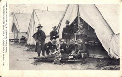 Red Cross Corps at Work Over Injured Comrade Peekskill, NY Postcard Postcard Postcard