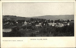 Monson Village, Maine Postcard Postcard Postcard