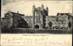 "Erasmus Hall" High School Brooklyn, NY Postcard Postcard Postcard