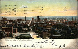 Bird's Eye View of St. Paul Postcard