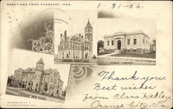 Greetings from Cherokee, Iowa Postcard