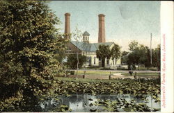 View of Water Works Postcard