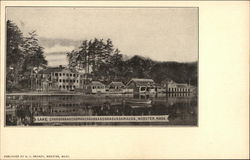 Lake Chargoggagoggmanehauggagoggehaubunagungamaugg Webster, MA Postcard Postcard Postcard